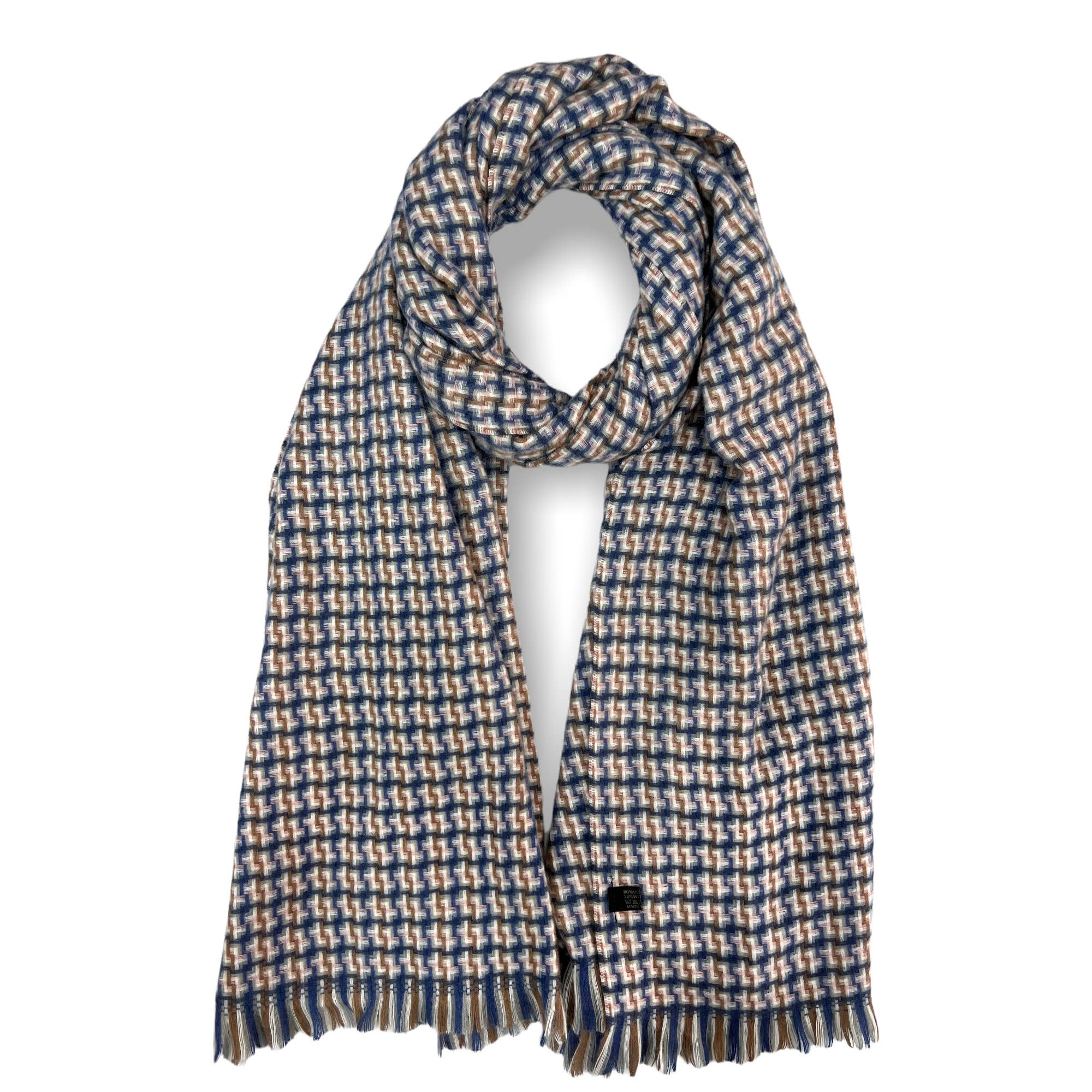 London Scarves - Wholesale Scarf - Women's - Winter houndstooth weave knitted scarf9