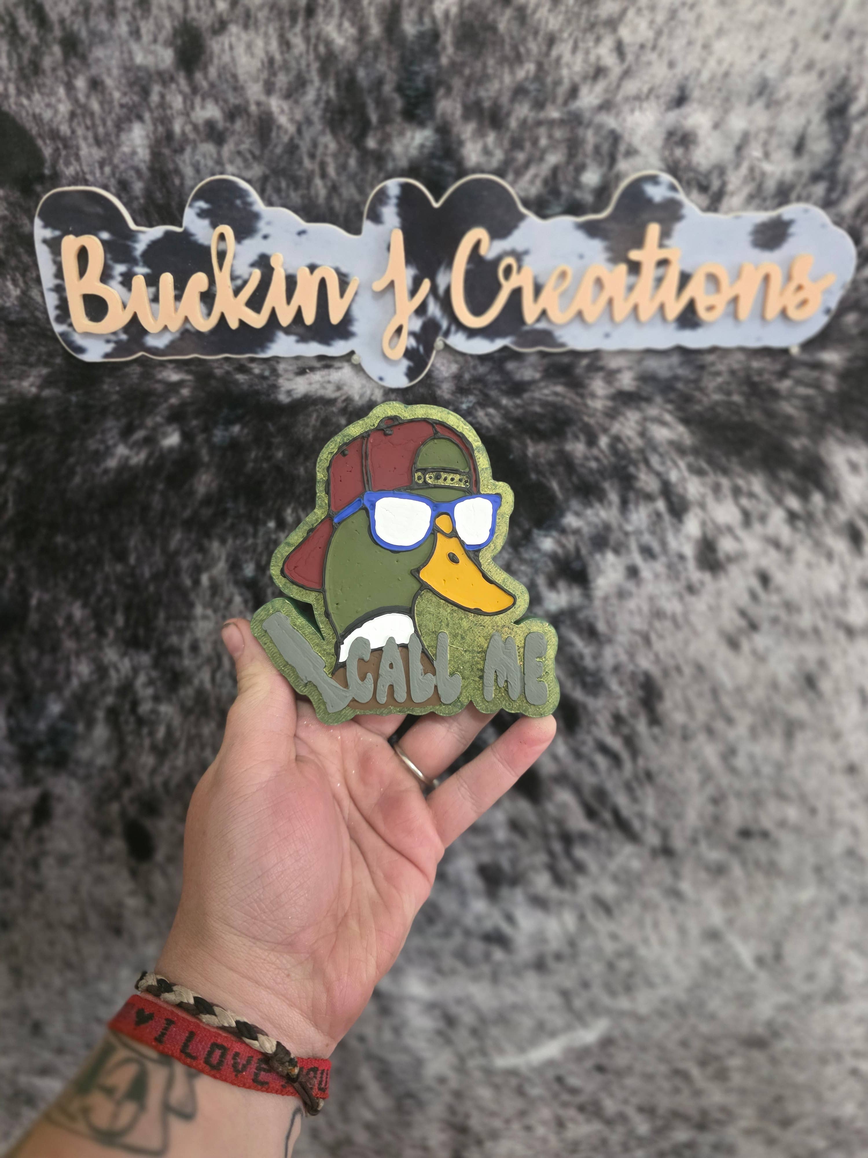 Buckin J Creations – wholesale Car Freshener - Unisex – Call me duck Car Air Freshener5