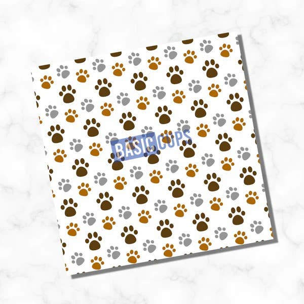 Luxe Gifts and Accesories - Vente Transfert pour sublimation - Feuille de vinyle Paw Print 12 x 12
