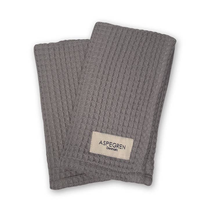 Aspegren Denmark - Wholesale Dishcloth - Dishcloths - Organic Cotton - Set of 2 - North - Dark Gray