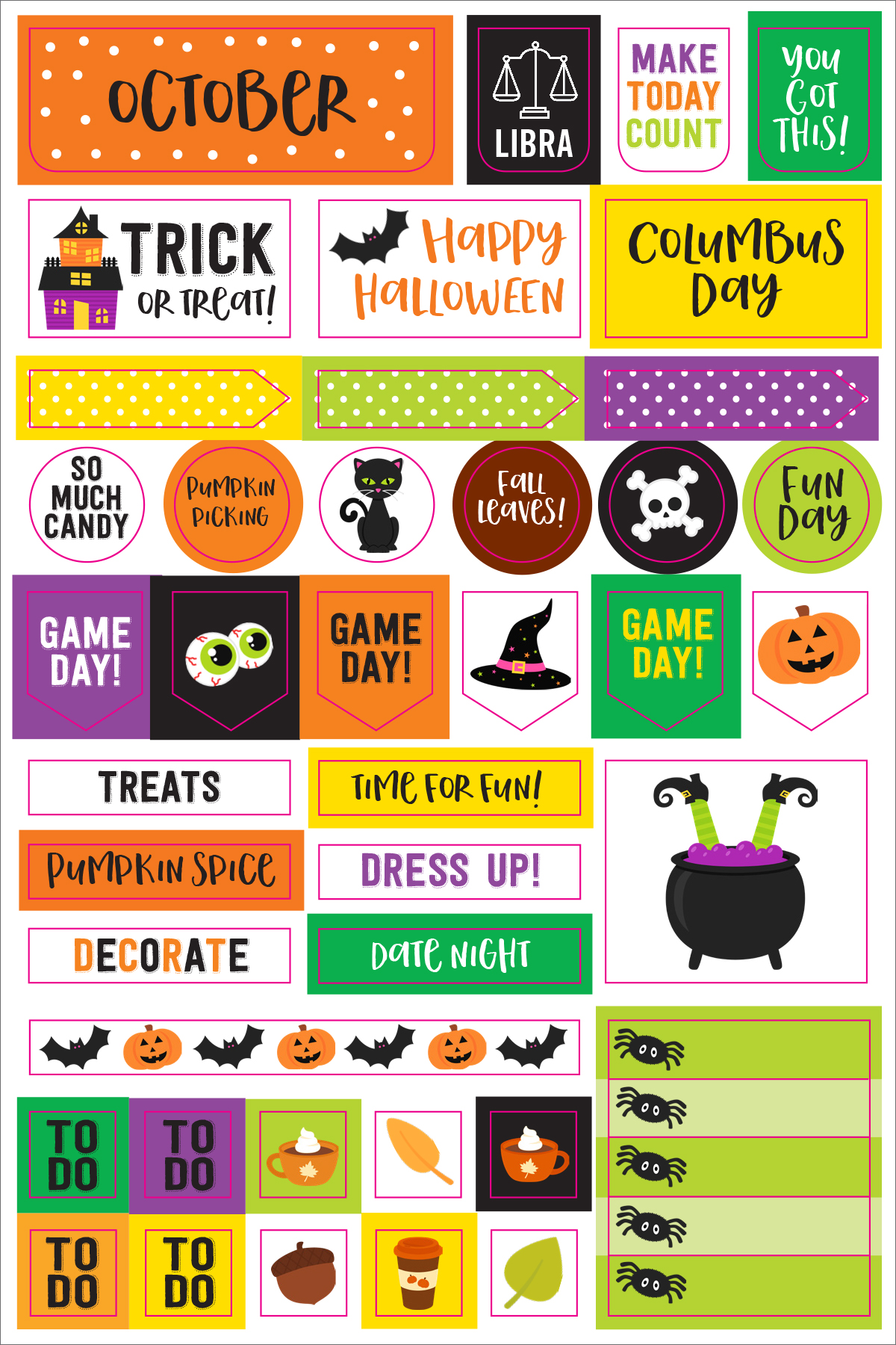Peter Pauper Press - Wholesale Sticker - Essentials Month By Month Planner Stickers10