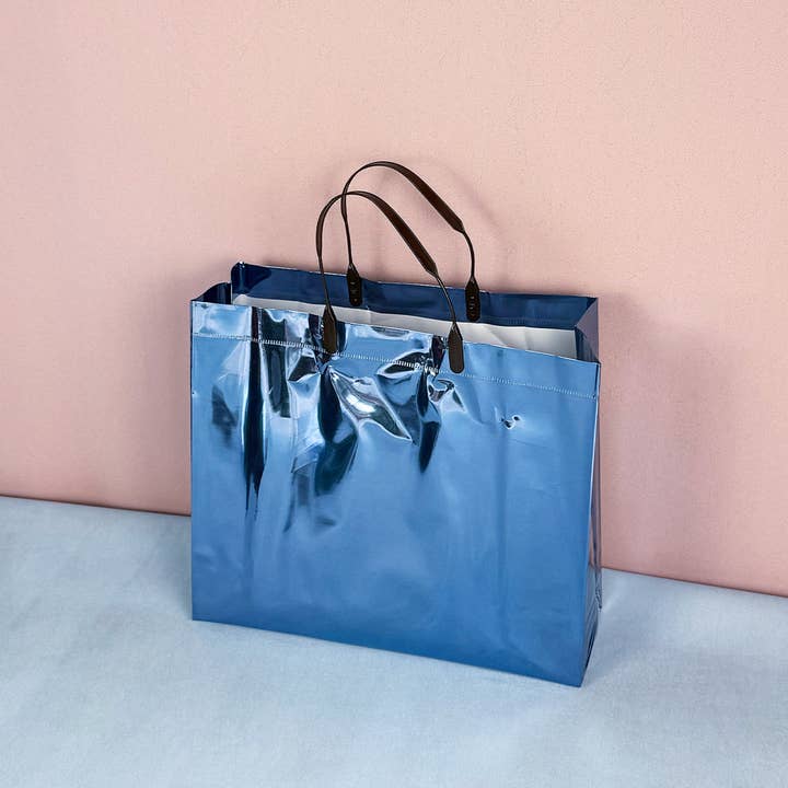 ByHome - Wholesale Gift Bag - 24pcs, Blue Laser Iridescent reflective PVC gift Bag5