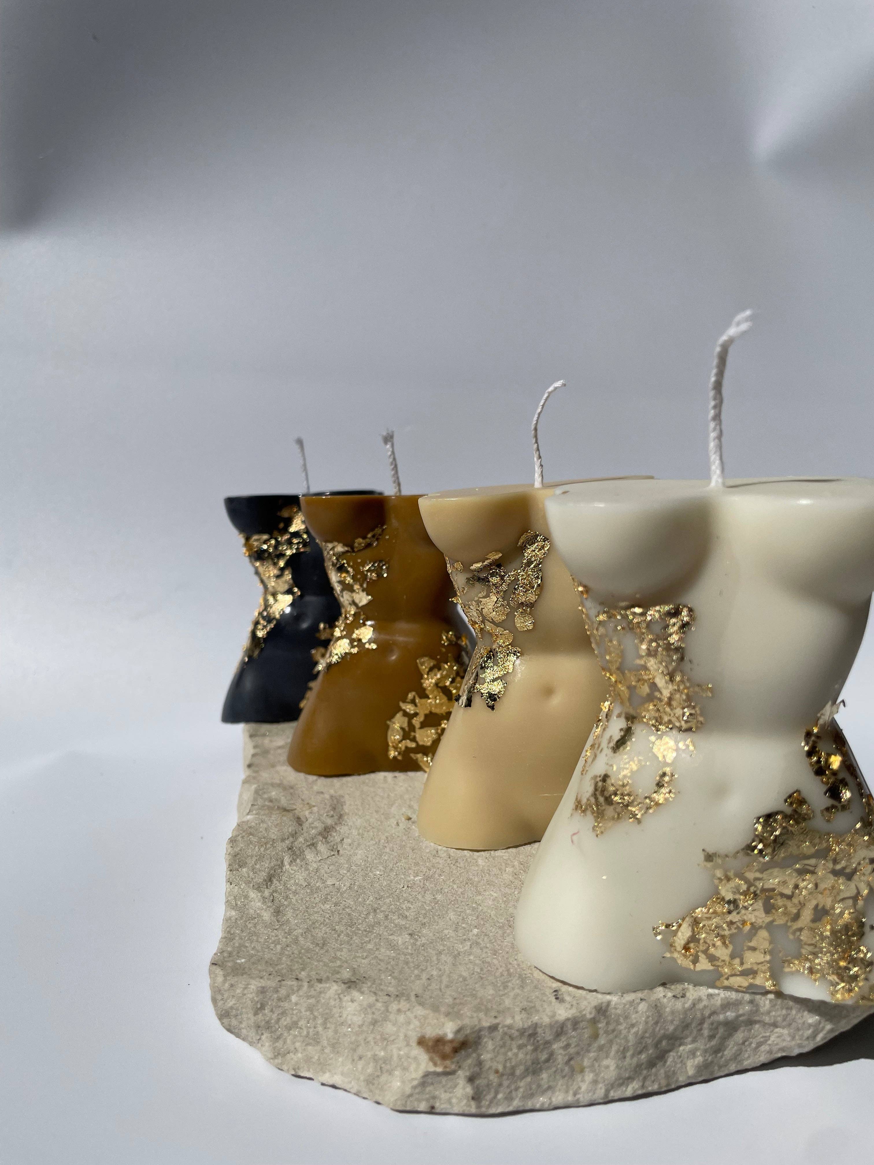 Trésor - Wholesale Novelty Candle - I AM WOMAN (1 Wick - Noir) *GOLD FLAKED*2