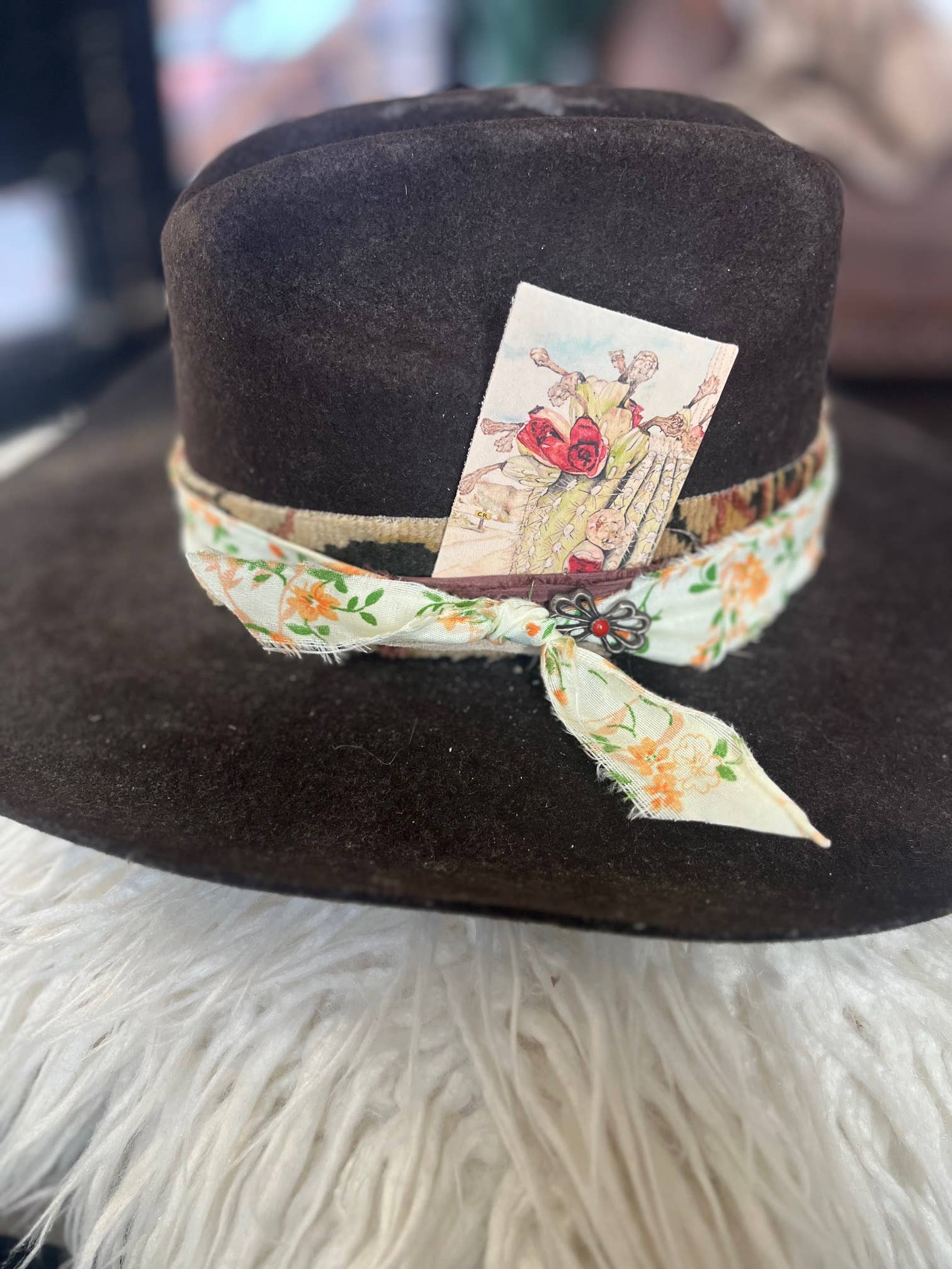 DOLLY ESTELLE - Wholesale Hat Accessory - Women's - Leather Hat Card - Country Roads2