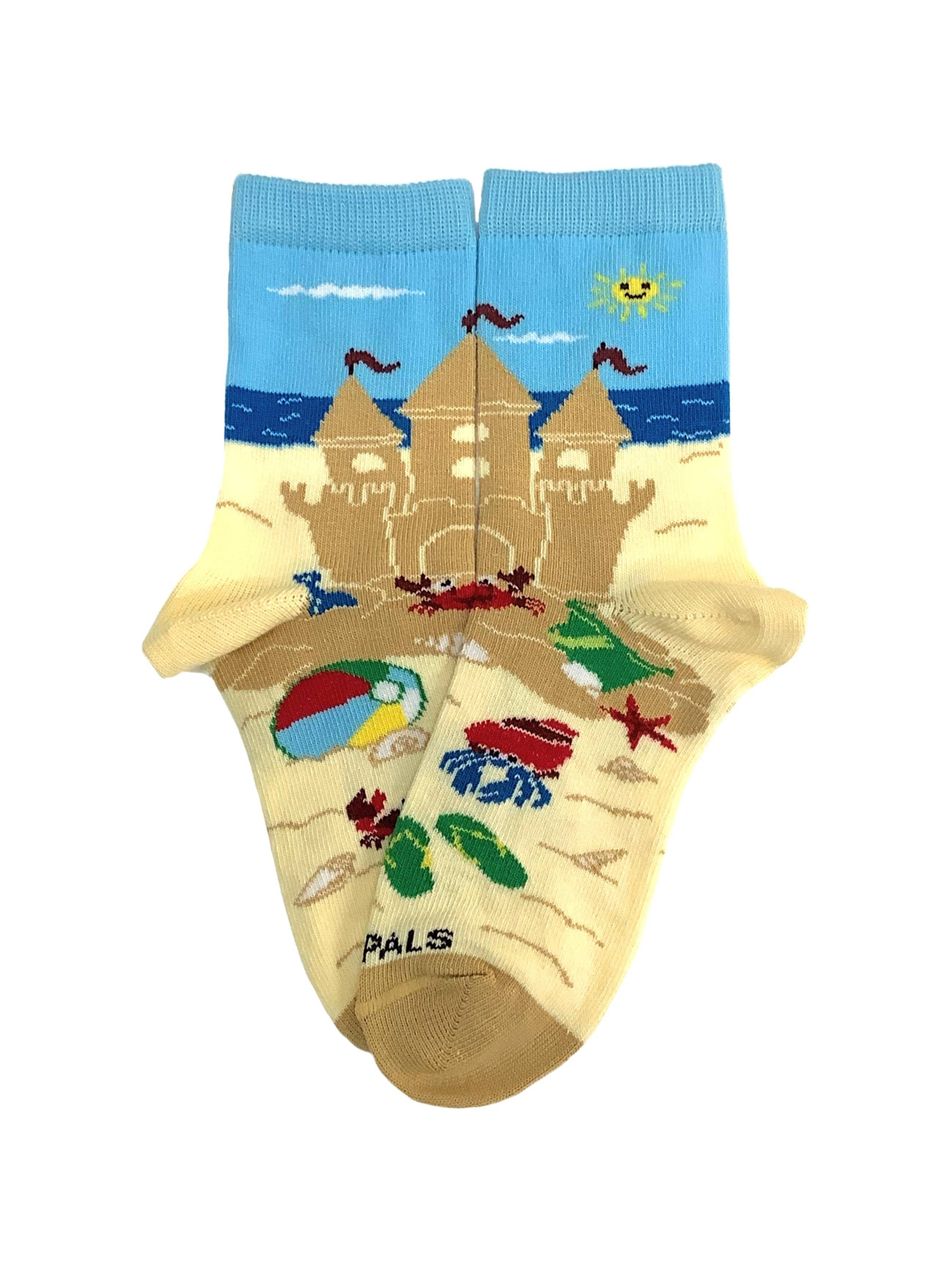 Sock Panda - Wholesale Socks – Child - Sand Castle Socks (Ages 3-7) from the Sock Panda