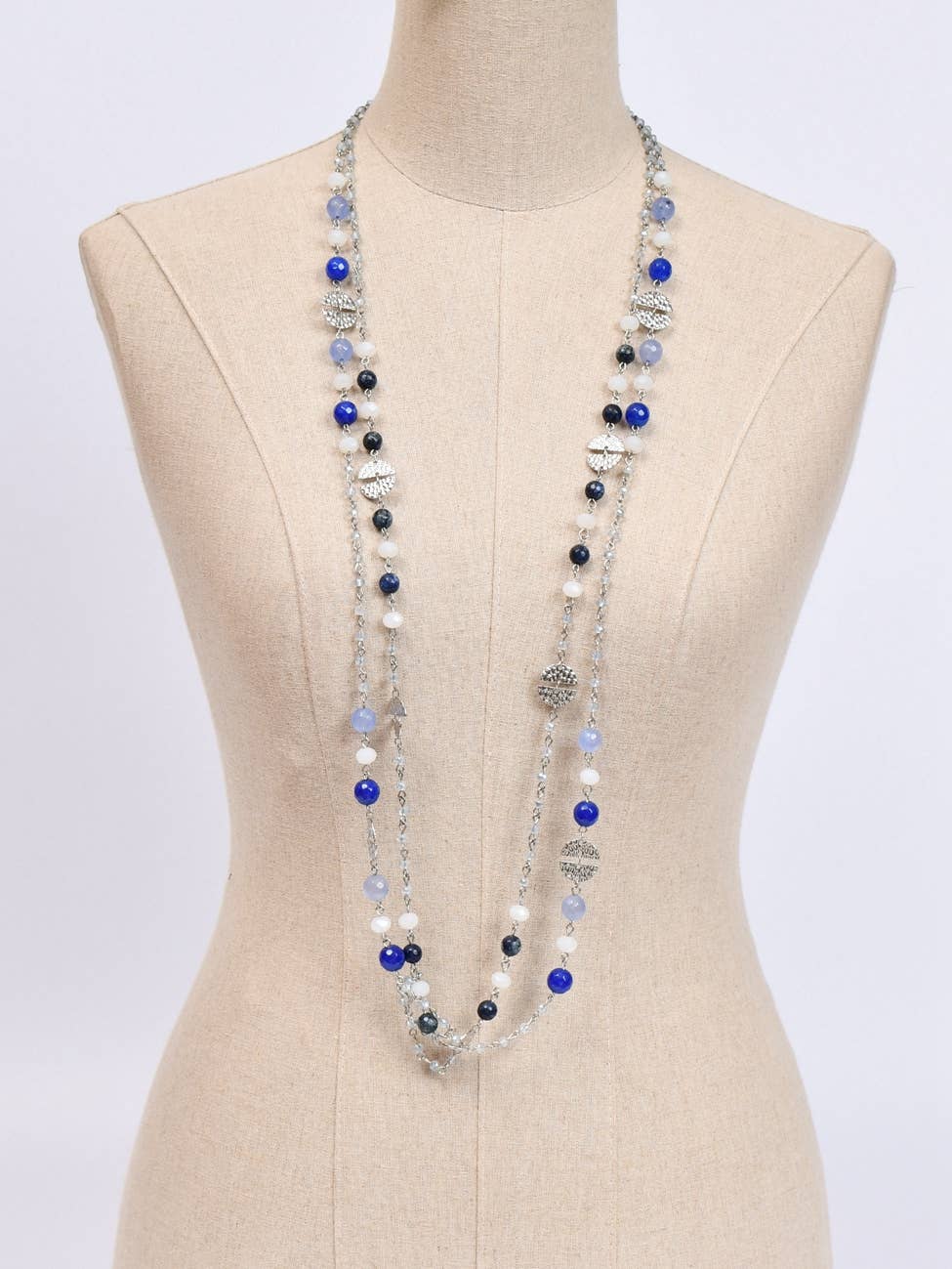Victoria Moda - Wholesale Pendant/Charm Necklace - Long necklace with natural stones 02020