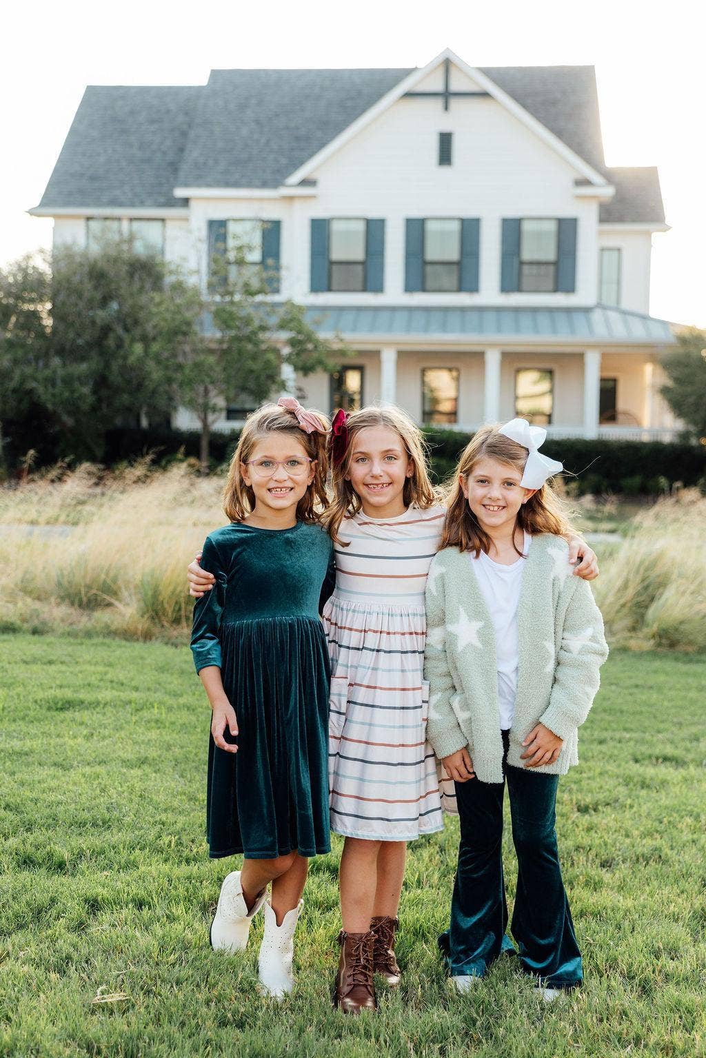 Mila & Rose - Wholesale Cardigan - Kids - Sage/Coconut Star Cozy Cardigan2