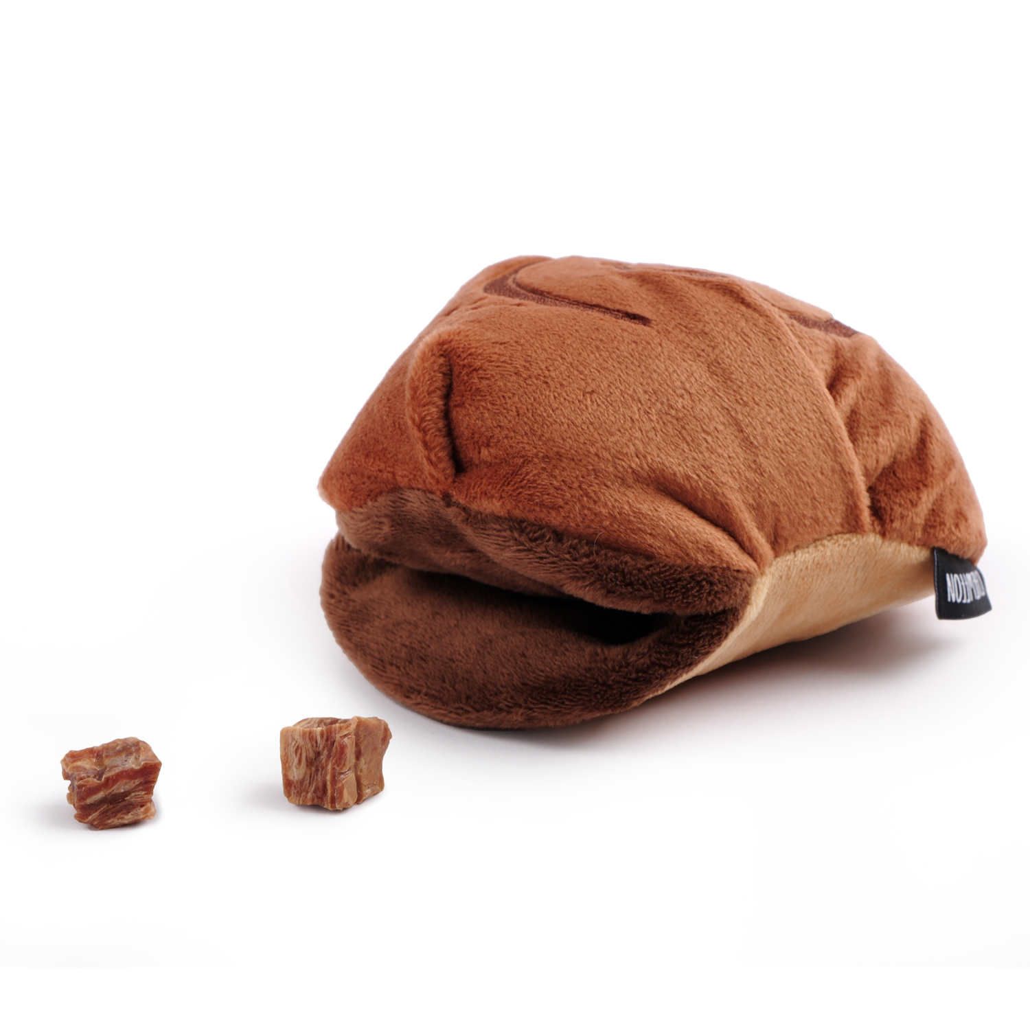 CHEWFFON - Vente Jouet couineur – chien - Jouet couineur à renifler en forme de roulé à la cannelle CHEWFFON1