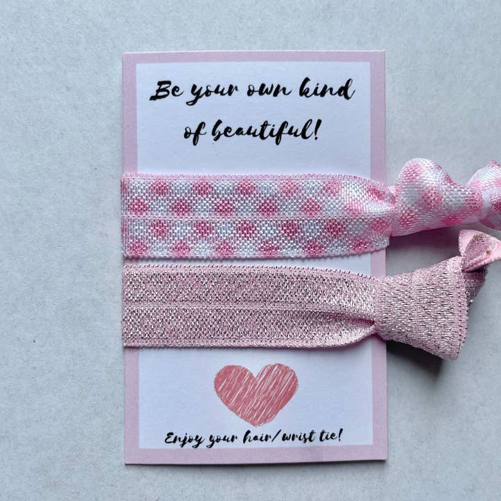 Positivi-Ties - Wholesale Hair Tie - Elastic hair Tie, Positivity Gift For Her, Empowerment Cards2