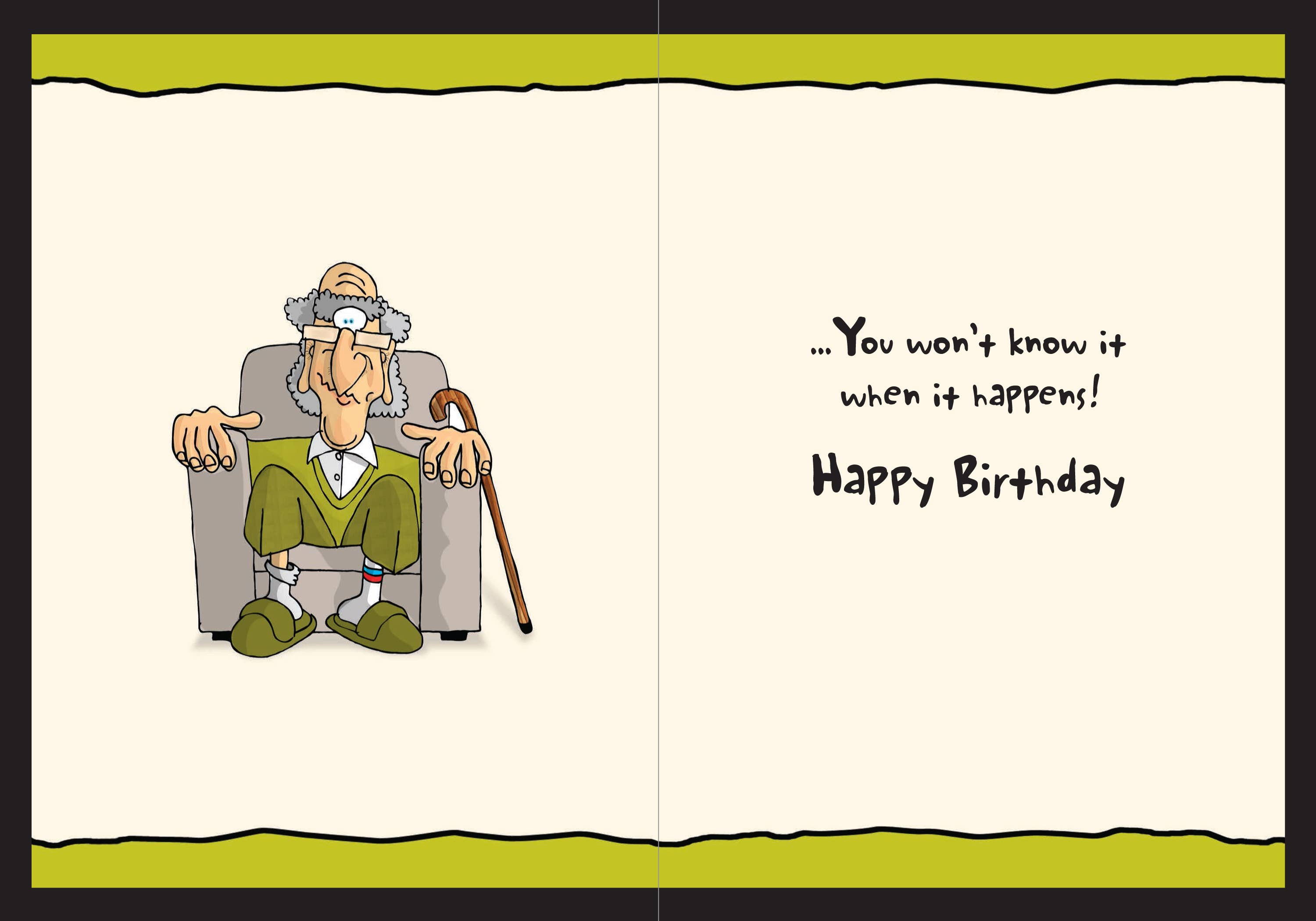 InterGreet.com - Wholesale Birthday Card - Humor Birthday Cards - Senility Humor1
