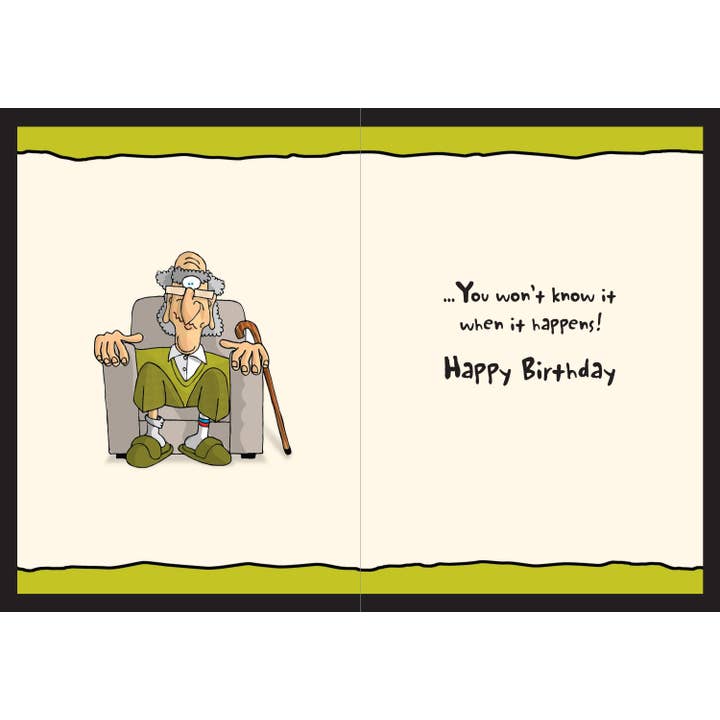 InterGreet.com - Wholesale Birthday Card - Humor Birthday Cards - Senility Humor1