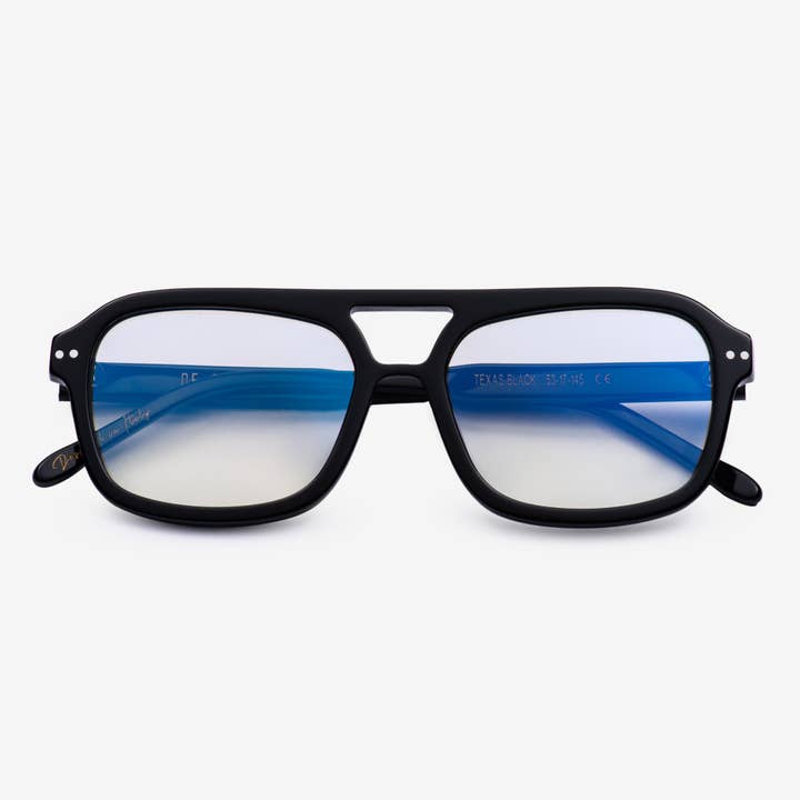 Texas Schwarz Blaulicht für den Großhandel von DE-SUNGLASSES