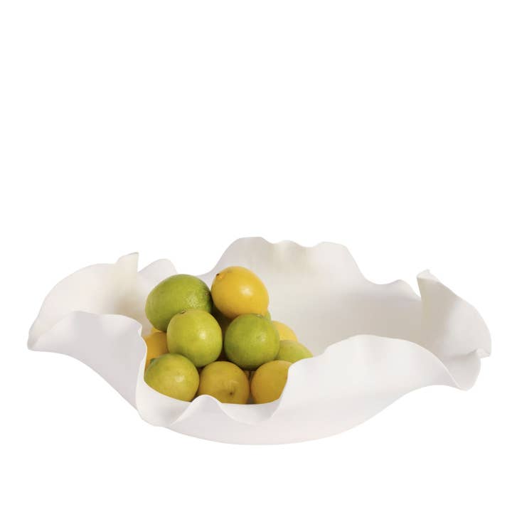 NICOLE Bol Blanco 40cm para venta al por mayor de One Six Eight London by PS Home and Living