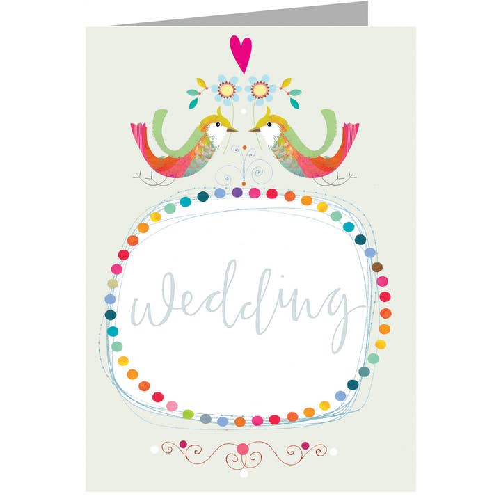 FF22 Silver Foiled Wedding Card for wholesale by Kali Stileman Publishing