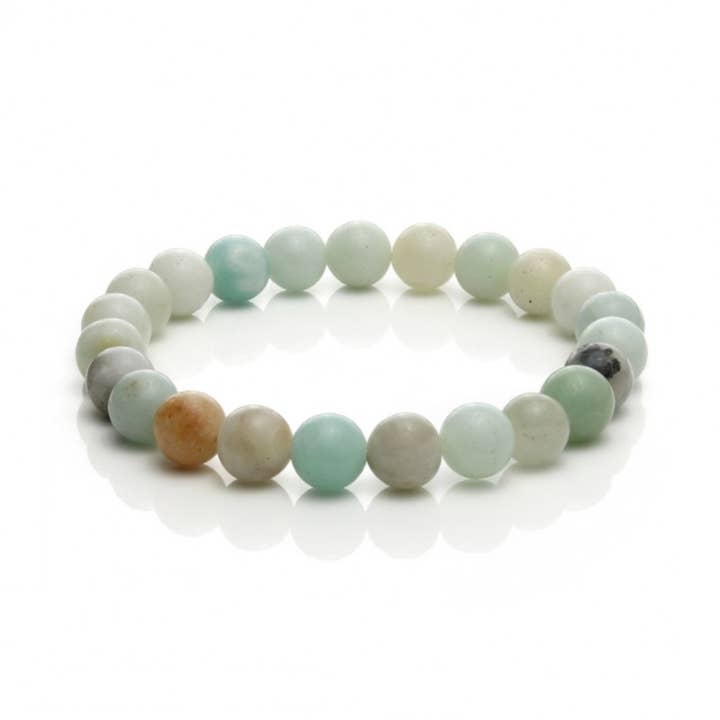 UniArt – wholesale Manschettarmband – Armband av naturliga stenar - 8 mm