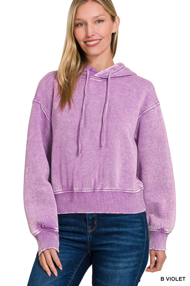 42POPS – Großhandel Hoodie – Damen – Acid-Wash-Fleece-Crop-Hoodie20