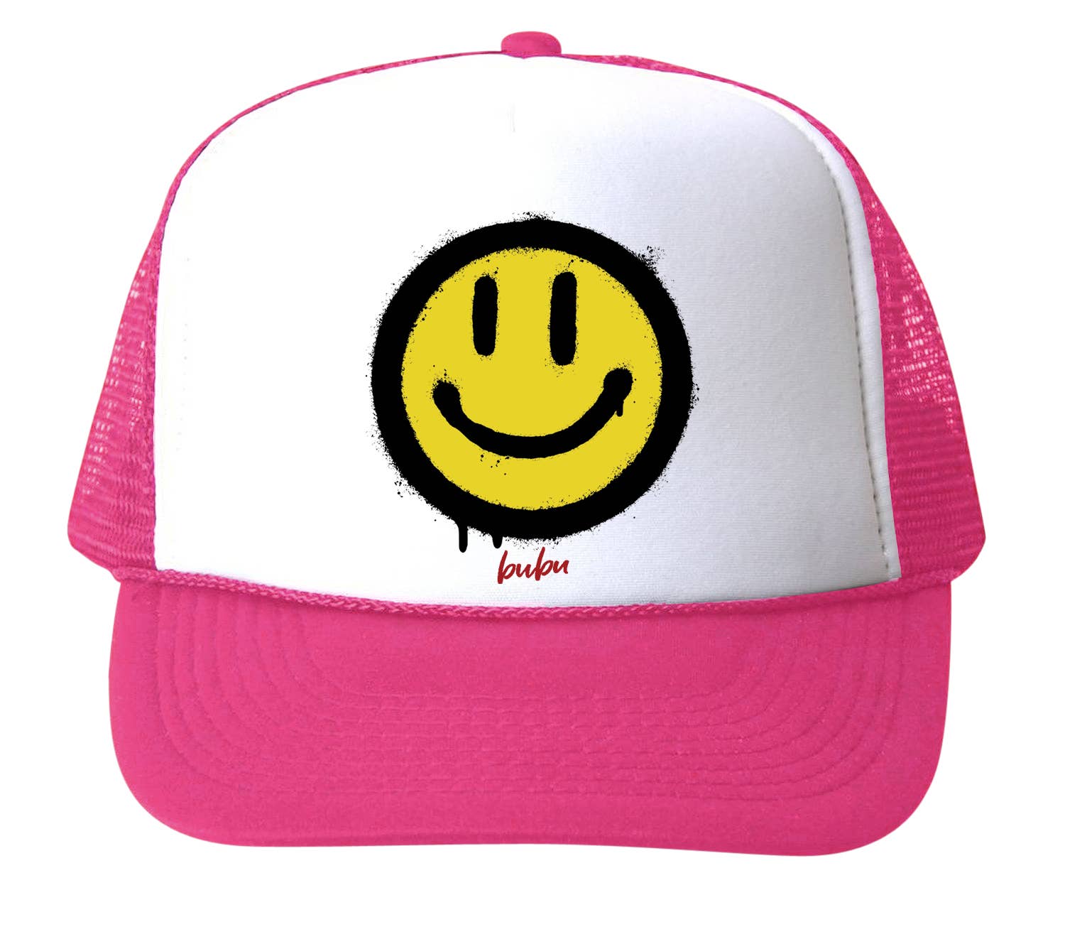 Bubu - Wholesale Trucker Hat - Unisex - All Smiles Smiley Face Trucker Hat1