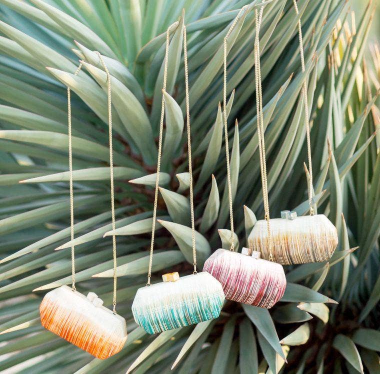 LIKHÂ – Bolsa - Mulher por atacado – Bolsa Clutch Teal - Embreagem artesanal | LIKHÂ4