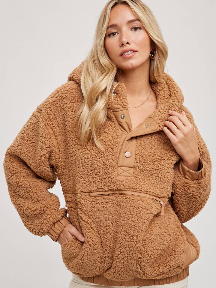 Bluivy - Wholesale Hoodie - Women's - SHERPA HOODIE PULLOVER