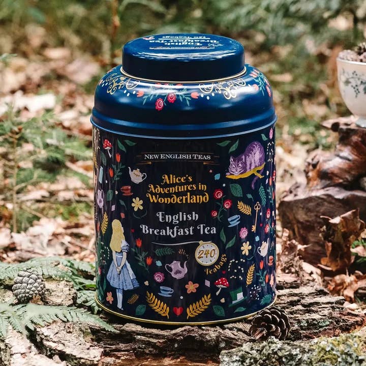 Alice in Wonderland Deluxe Tea Caddy 240 Teabags for wholesale by mOrganics Beauty