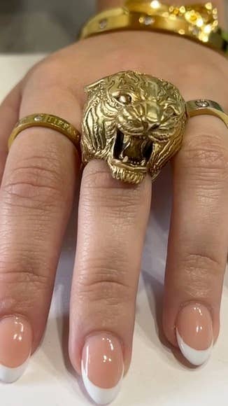 Hi Octane | SilverBotanica - Wholesale Cocktail/Statement Ring - Tiger Big Cat Hear Me Roar Ring6