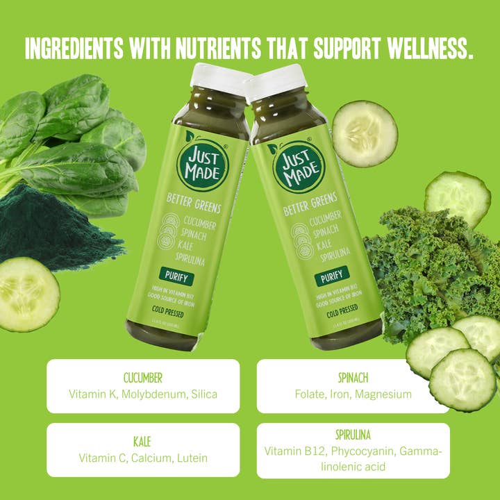 Just Made Foods - Wholesale Wellness Juice/Tonic - Better Greens
