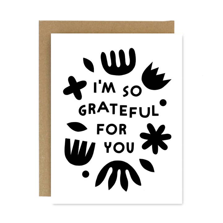 Grateful For You Card for wholesale by Worthwhile Paper