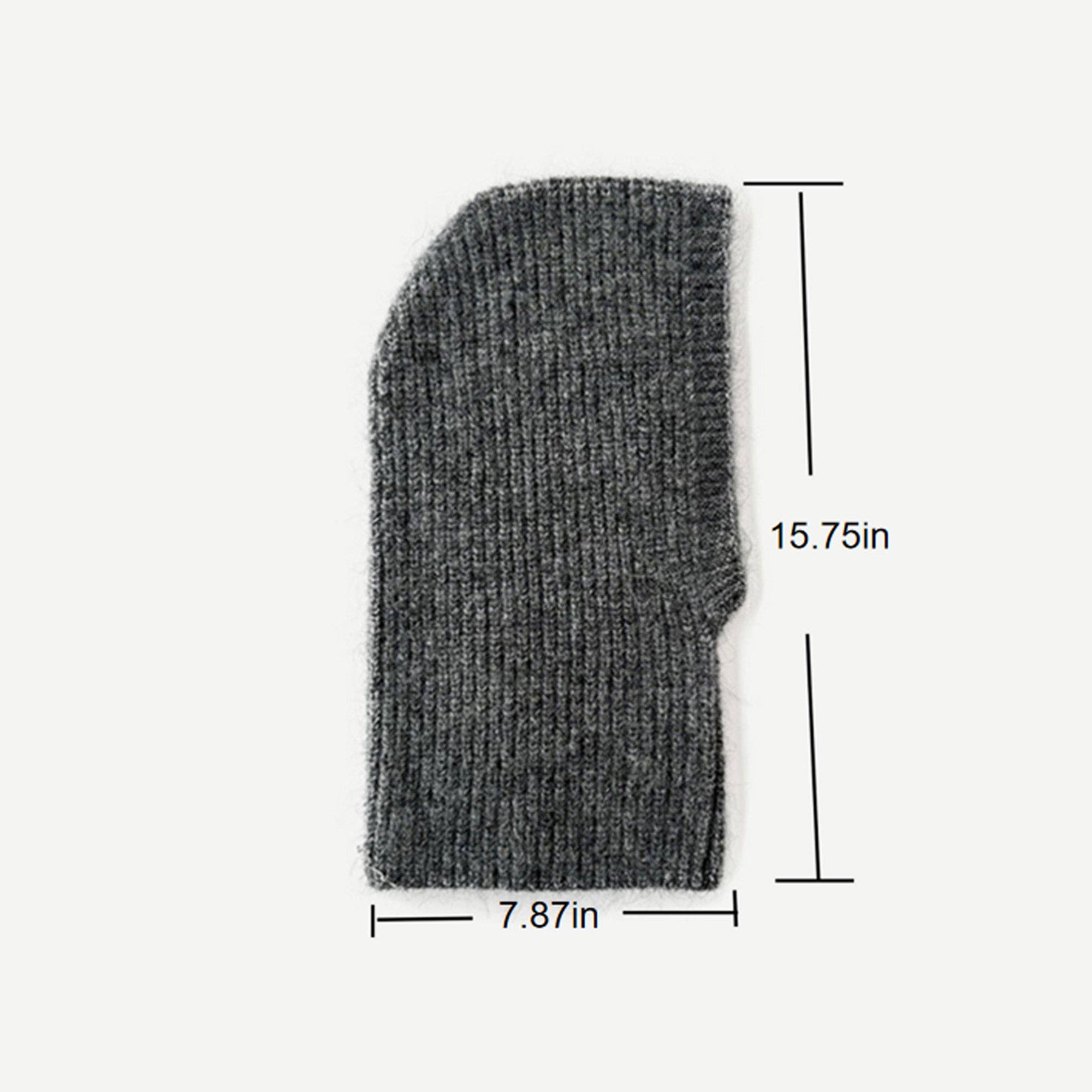 AK Brand - Wholesale Balaclava - Women's - Ribbed Knit Balaclava Hood with Soft Cozy Texture8