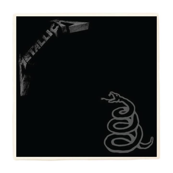 Metallica Black Album Coaster for wholesale by Lucky Mfg. Co.