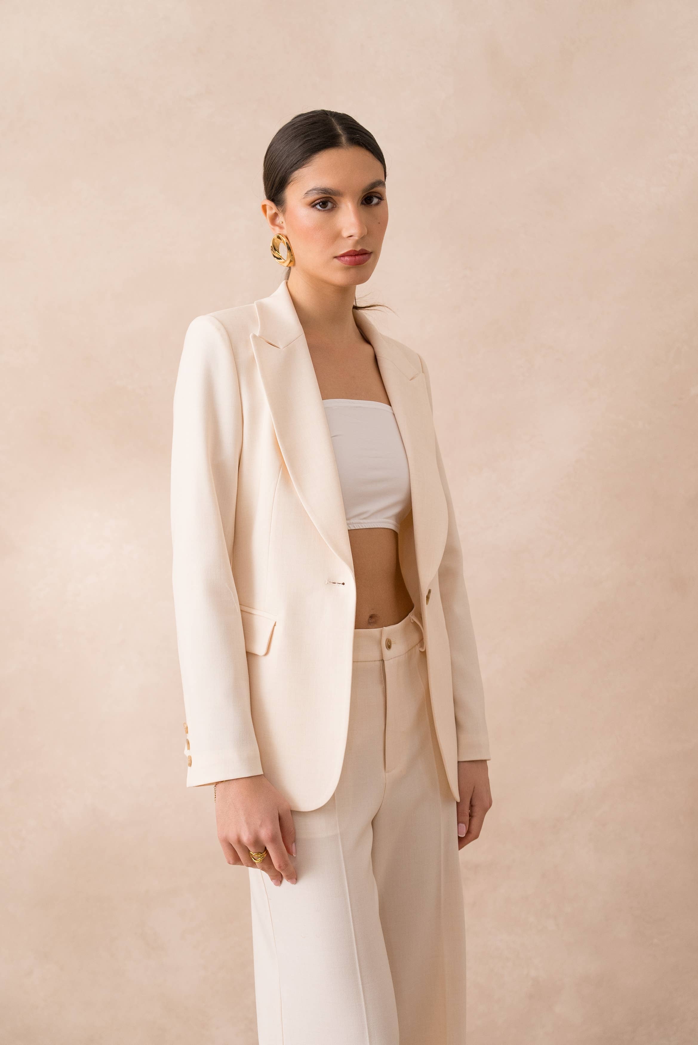 Attentif Paris – wholesale Kostymjacka – Dam – Heather figursydd kavaj för dam69