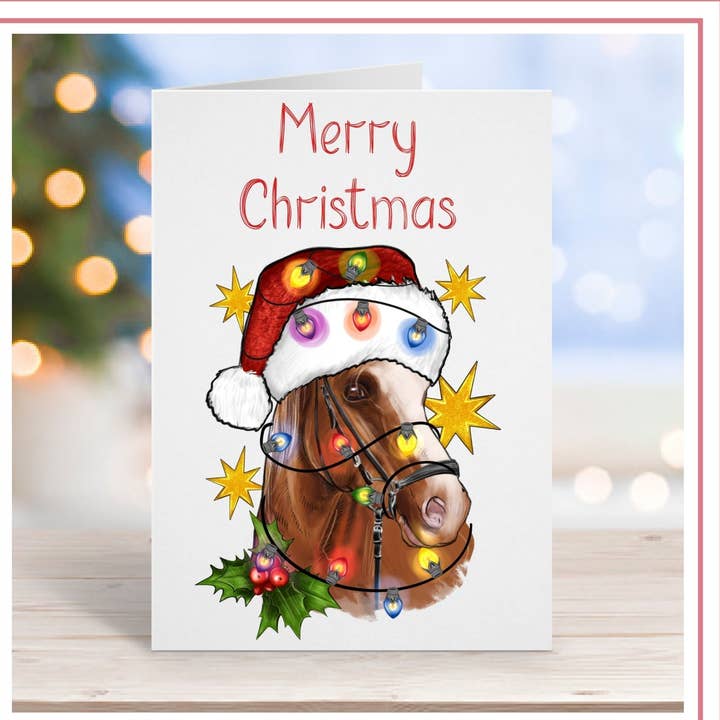 Horse Christmas Card for wholesale by Asher Rose