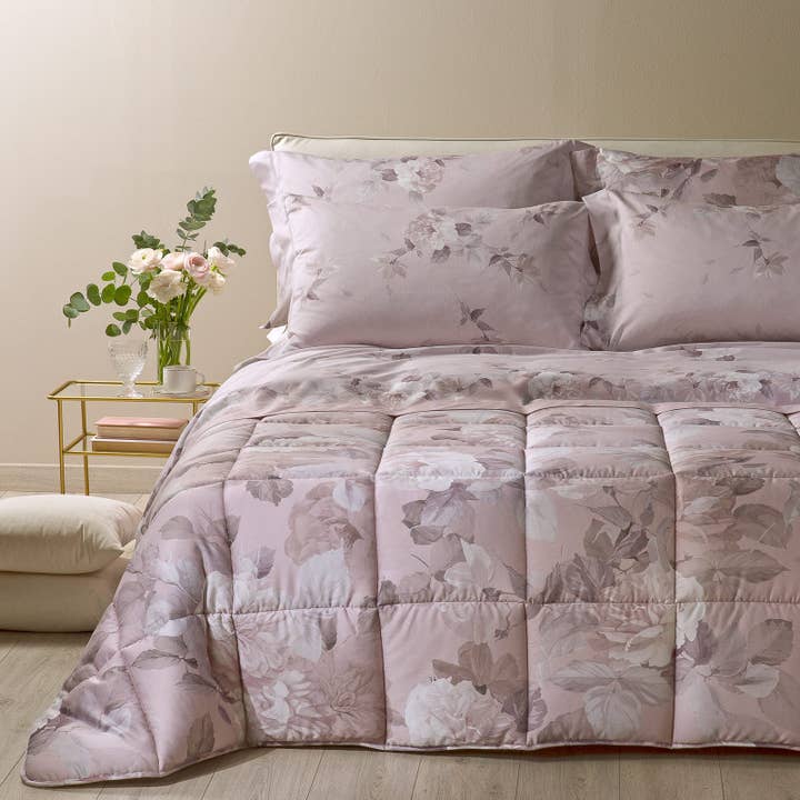 Rosa Alba Drömmande Blommig Bomullssatin Duntäcke för wholesale av caleffi spa