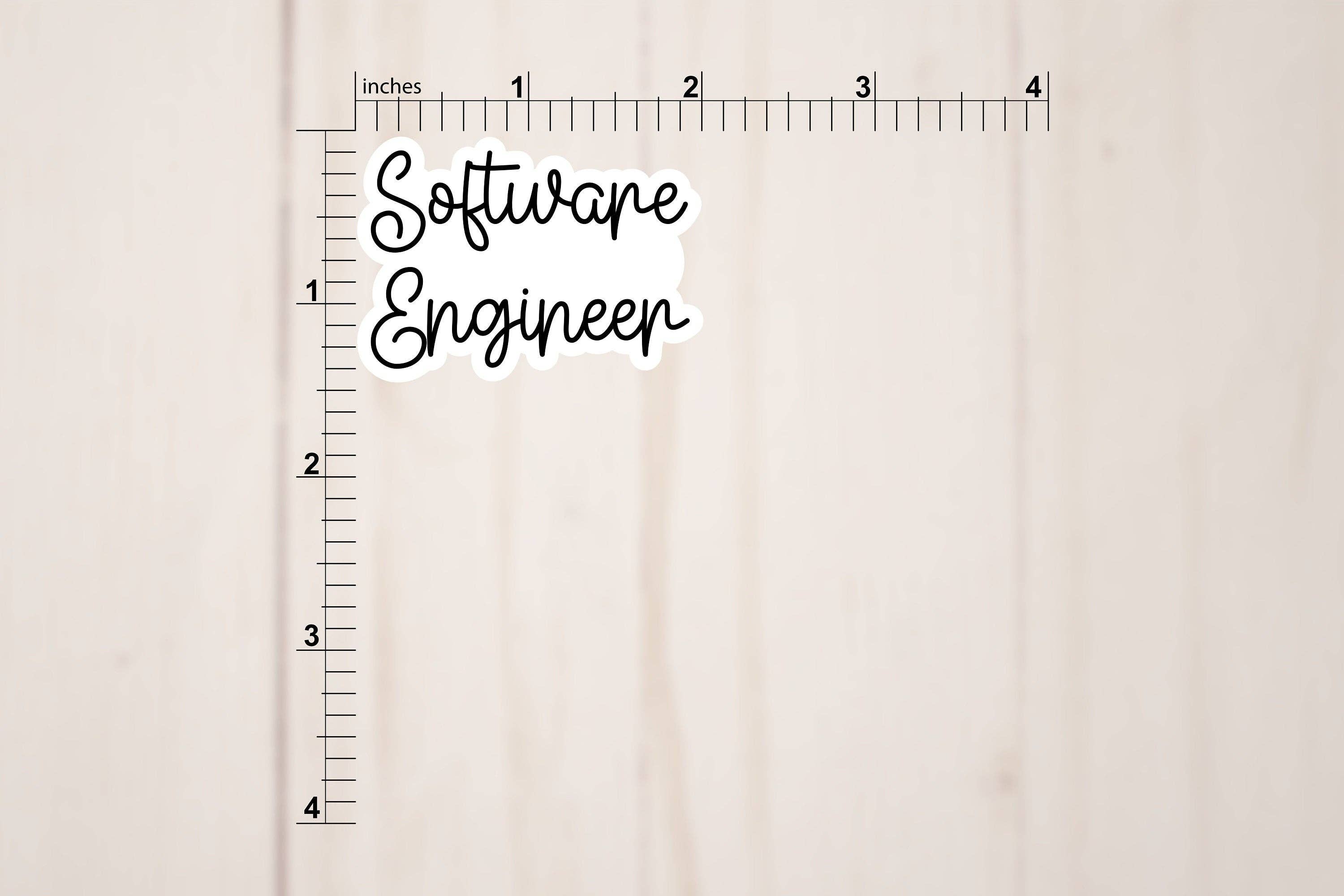 Fig Tree Works - Wholesale Sticker - Software Engineer Text Sticker2