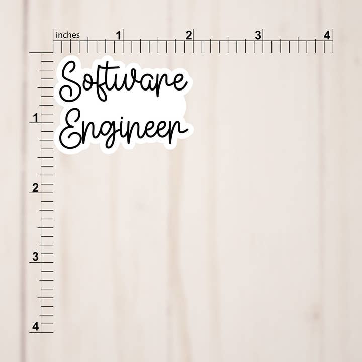 Fig Tree Works - Wholesale Sticker - Software Engineer Text Sticker2