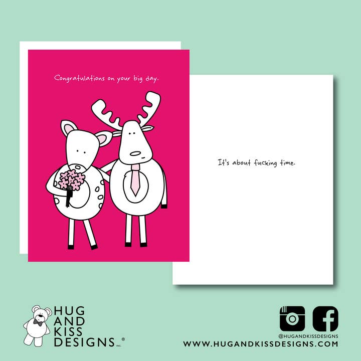 Lopes Times Two Card for wholesale by Hug and Kiss Designs Inc.