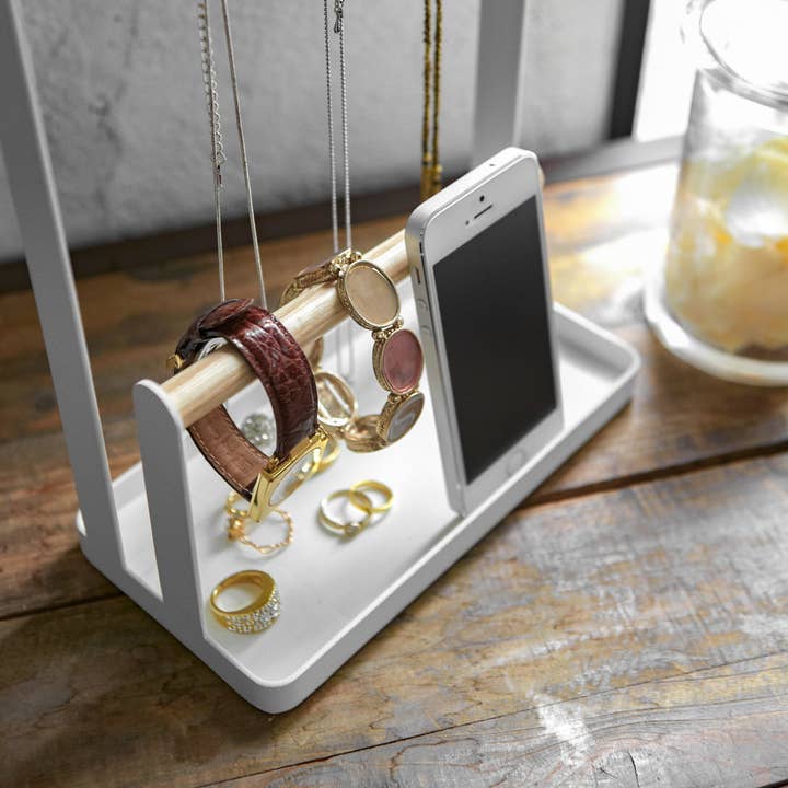 Yamazaki Home - Wholesale Jewelry Stand & Display - Tosca Jewelry + Accessory Display - Steel + Wood4