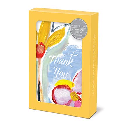 Molly & Rex Boxed Cards -LARGE SCALE FLORAL for wholesale by Punch Studio