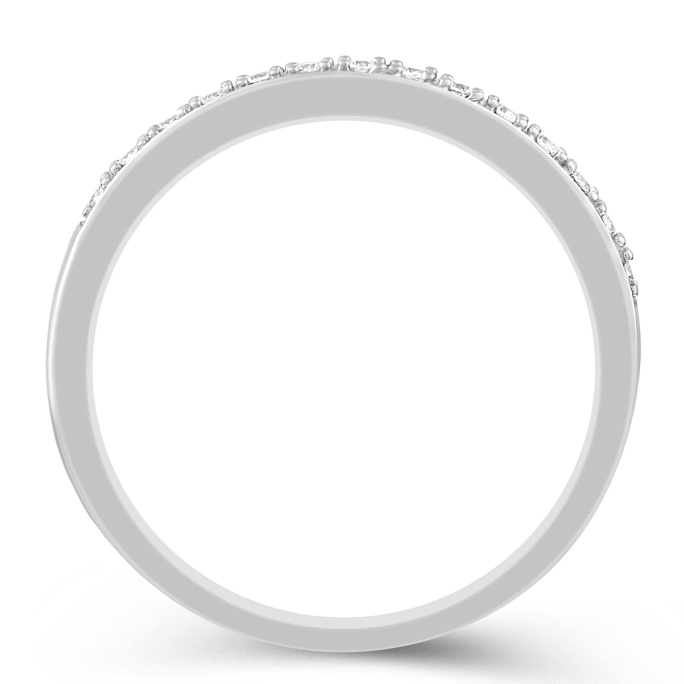 Fifth and Fine - Wholesale Wedding Band/Ring - 1/15CT TW Diamond Wedding Band Set in 10KT White Gold3