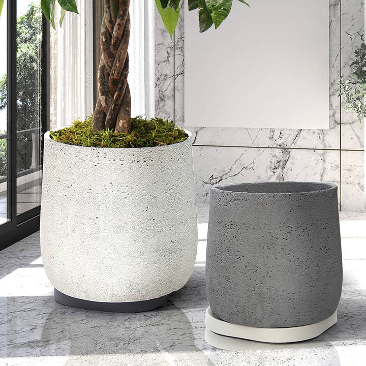 Galore Home - Wholesale Plant Pot - Graystone Floor Planters3