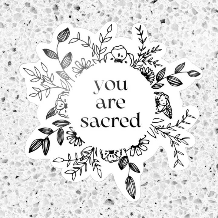 Du är helig vinylklistermärke för wholesale av Eagle Woman Prints