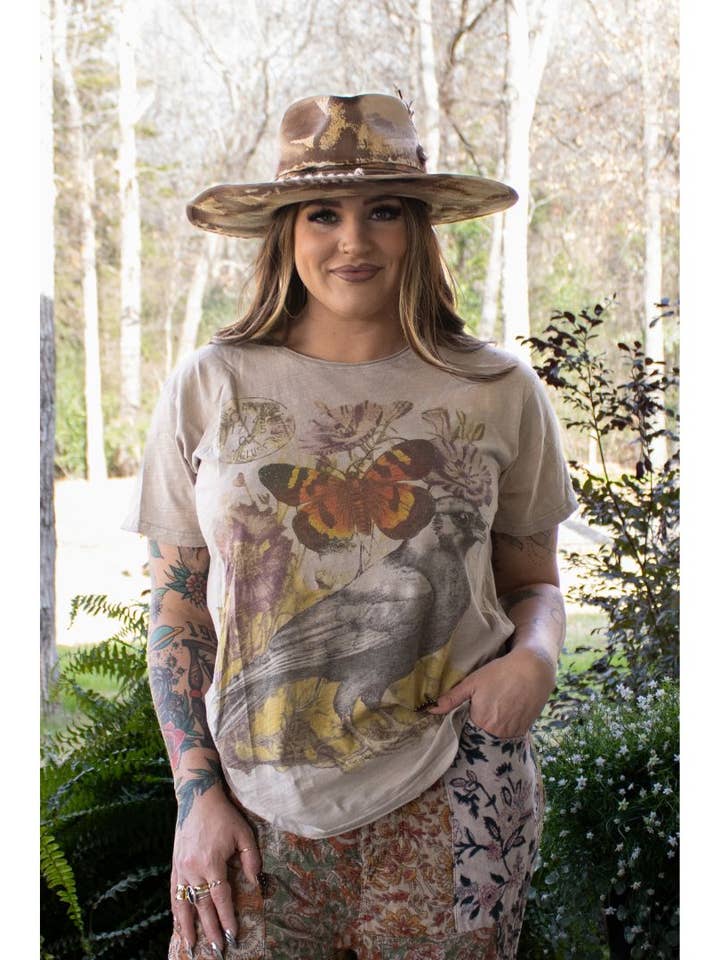 Moon Dance T-shirt -- Mystisk Ravn for engroshandel hos Jaded Gypsy