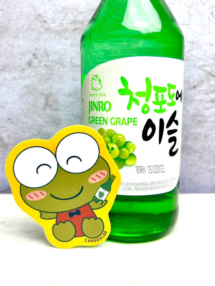 Autocollant Keroppi Soju - Autocollant Keroppi pour la vente par Choodaloo