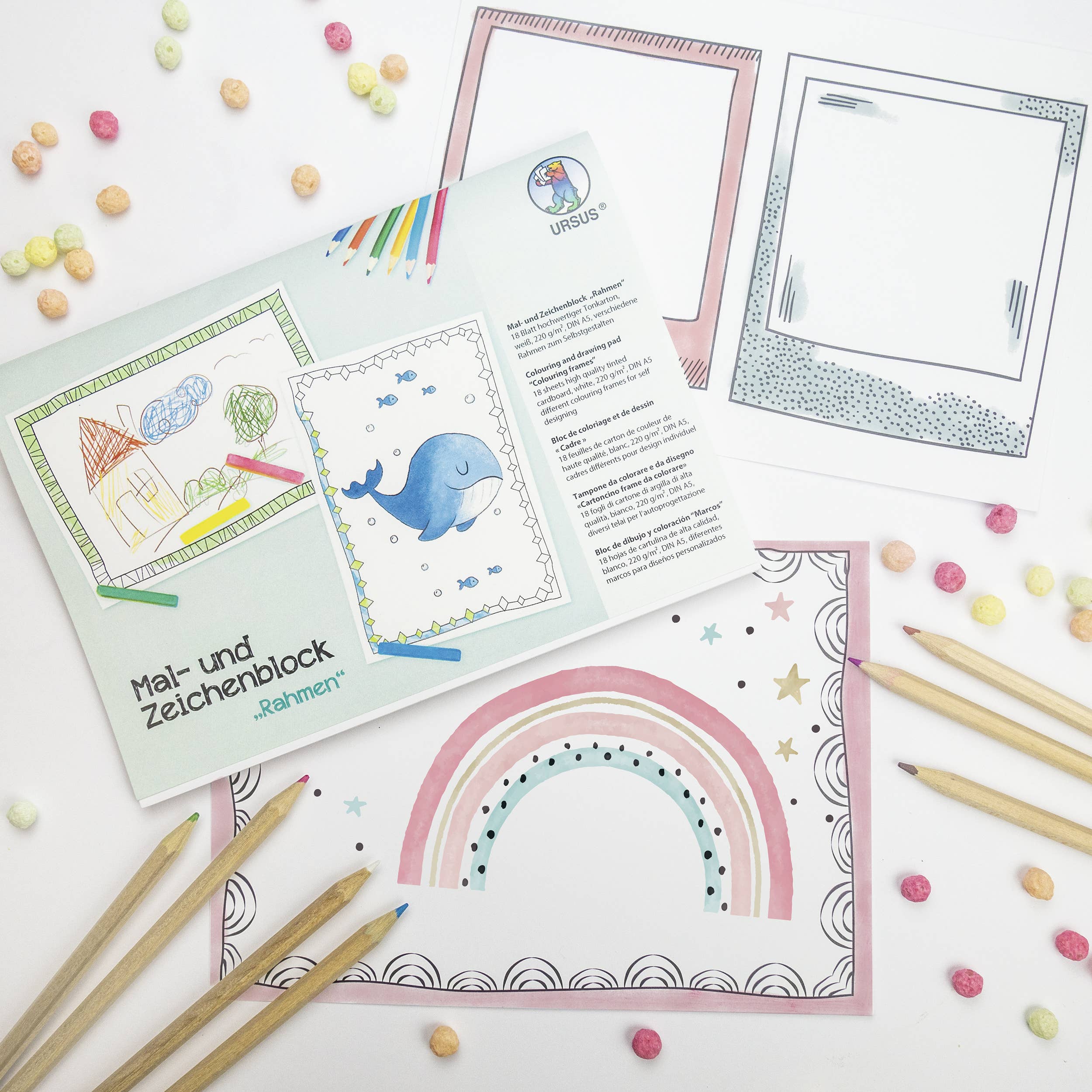URSUS® / Buntpapierfabrik Ludwig Bähr GmbH & Co. KG - Wholesale Coloring & Activity Book - Kids & Baby - Painting And Drawing Pad “Frame”2