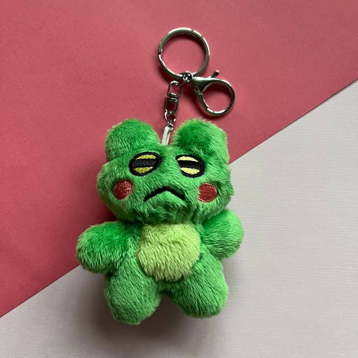 Plush Frog Keychain for wholesale by Frogblobs