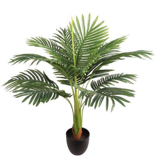 28" Lifelike Areca Palm Tree - Indoor/Outdoor Silk Decor for wholesale by Larksilk