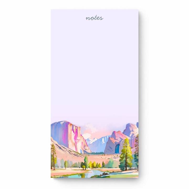 National Park Notepad- Yosemite for wholesale by Across Our Land