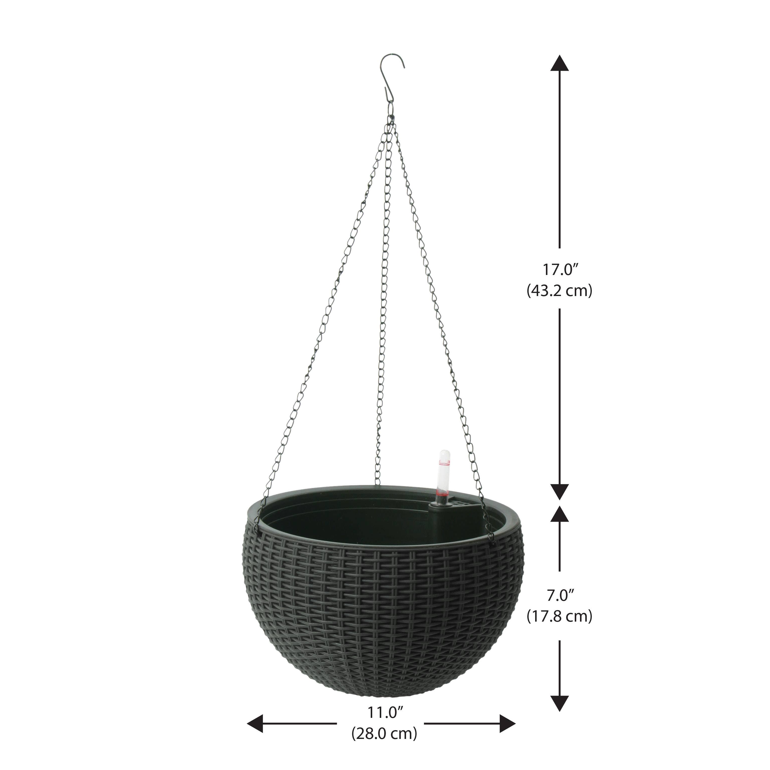 Algreen - Wholesale Hanging Planter - Modena Self-Watering Hanging Basket Planter6