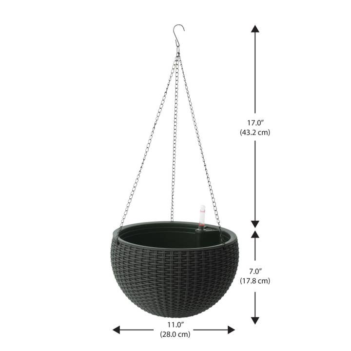 Algreen - Wholesale Hanging Planter - Modena Self-Watering Hanging Basket Planter6