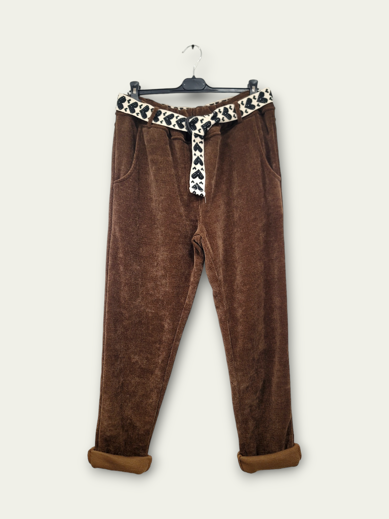 C'MELODIE – wholesale Byxor - Dam – Stora Storlekar Chic Manchestertyg Byxor0