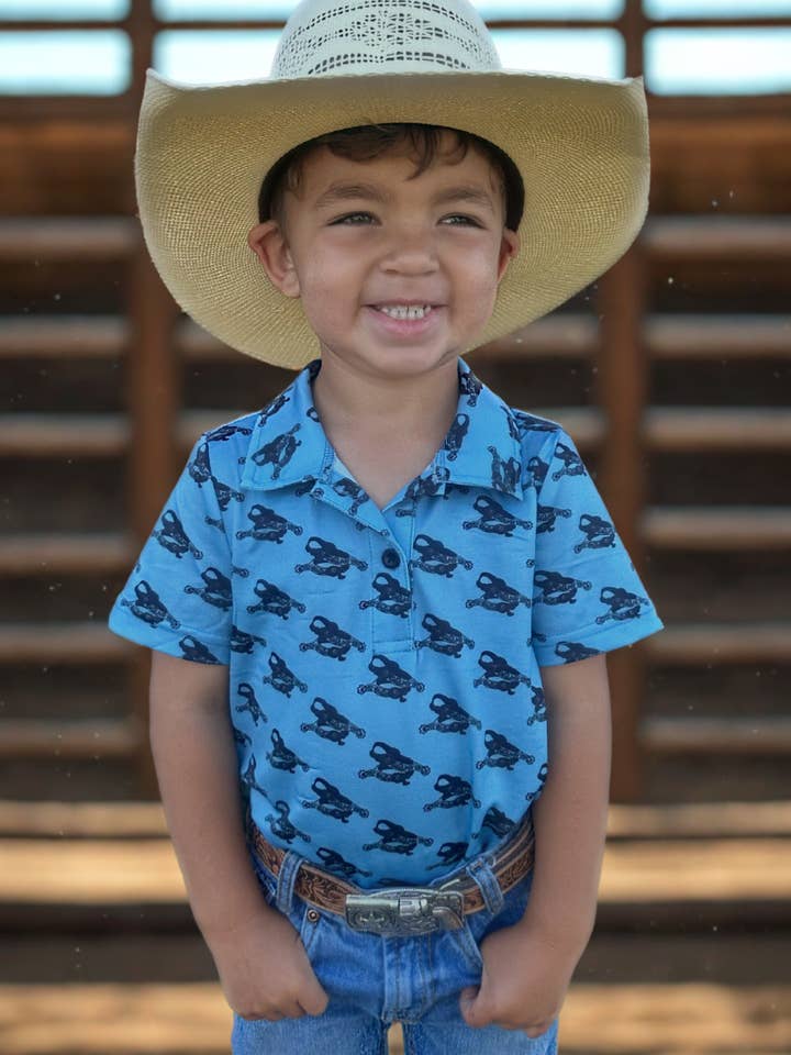 Sterling Kreek - Wholesale T-Shirt - Kids - Spurs On My Boots Kids Polo